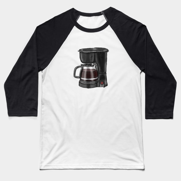 Coffee Maker Baseball T-Shirt by HB Loves Crafts